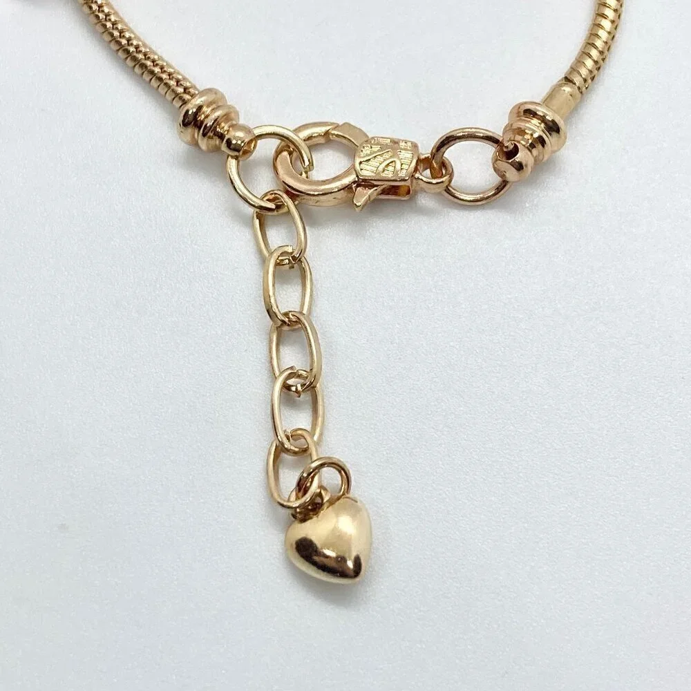 Taylor Swift Lover Gold Tone Snake Style Charm Bracelet